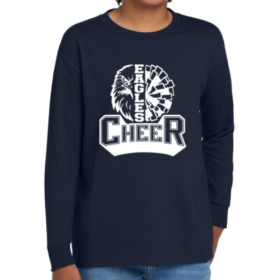 Cheer Pom Pom Youth Long Sleeve T Shirt Thumbnail