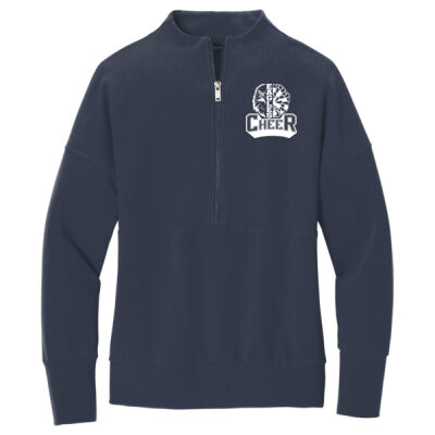 Cheer Pom Pom Ladies 1/4 Zip Thumbnail