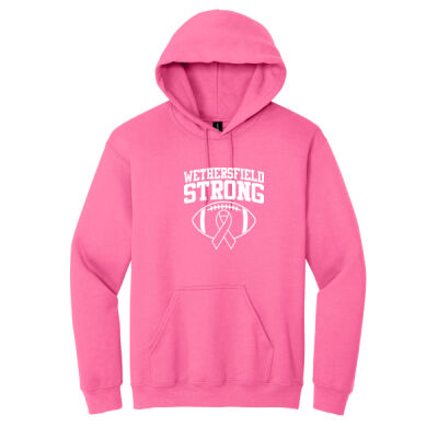 Football Breast Cancer Adult Hoodie Thumbnail
